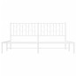 vidaXL Bettgestell mit Kopfteil Metall Weiß 183x213 cm vidaXL Bettgestell mit Kopfteil Metall Weiß 183x213 cm