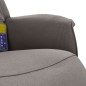 vidaXL Massagesessel mit Fußteil Taupe Stoff vidaXL Massagesessel mit Fußteil Taupe Stoff