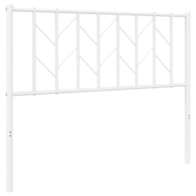 vidaXL Kopfteil Metall Weiß 107 cm
