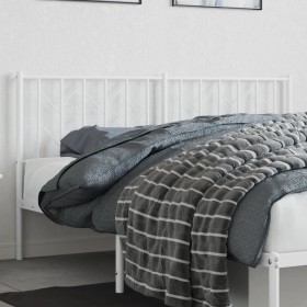 vidaXL Kopfteil Metall Weiß 160 cm