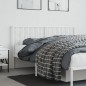 vidaXL Kopfteil Metall Weiß 160 cm