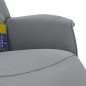 vidaXL Massagesessel mit Fußteil Hellgrau Stoff vidaXL Massagesessel mit Fußteil Hellgrau Stoff