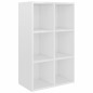 vidaXL Bücherregal/Sideboard Hochglanz-Weiß 66x30x98 cm Holzwerkstoff vidaXL Bücherregal/Sideboard Hochglanz-Weiß 66x30x98 cm Holzwerkstoff