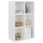 vidaXL Bücherregal/Sideboard Hochglanz-Weiß 66x30x98 cm Holzwerkstoff vidaXL Bücherregal/Sideboard Hochglanz-Weiß 66x30x98 cm Holzwerkstoff