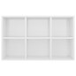 vidaXL Bücherregal/Sideboard Hochglanz-Weiß 66x30x98 cm Holzwerkstoff vidaXL Bücherregal/Sideboard Hochglanz-Weiß 66x30x98 cm Holzwerkstoff