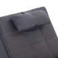 vidaXL Massage Chaiselongue mit Kissen Grau Kunstleder vidaXL Massage Chaiselongue mit Kissen Grau Kunstleder