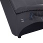 vidaXL Massage Chaiselongue mit Kissen Grau Kunstleder vidaXL Massage Chaiselongue mit Kissen Grau Kunstleder