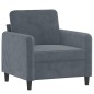vidaXL Sessel Dunkelgrau 60 cm Samt vidaXL Sessel Dunkelgrau 60 cm Samt