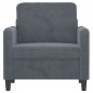 vidaXL Sessel Dunkelgrau 60 cm Samt vidaXL Sessel Dunkelgrau 60 cm Samt