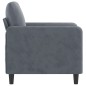 vidaXL Sessel Dunkelgrau 60 cm Samt vidaXL Sessel Dunkelgrau 60 cm Samt