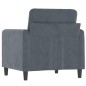 vidaXL Sessel Dunkelgrau 60 cm Samt vidaXL Sessel Dunkelgrau 60 cm Samt