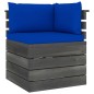 vidaXL Garten-Paletten-Ecksofa mit Kissen Kiefernholz vidaXL Garten-Paletten-Ecksofa mit Kissen Kiefernholz