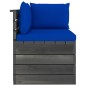 vidaXL Garten-Paletten-Ecksofa mit Kissen Kiefernholz vidaXL Garten-Paletten-Ecksofa mit Kissen Kiefernholz