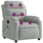 vidaXL Massagesessel Hellgrau Samt vidaXL Massagesessel Hellgrau Samt