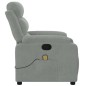 vidaXL Massagesessel Hellgrau Samt vidaXL Massagesessel Hellgrau Samt