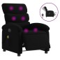 vidaXL Massagesessel Elektrisch Schwarz Stoff vidaXL Massagesessel Elektrisch Schwarz Stoff