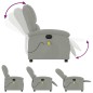 vidaXL Massagesessel Elektrisch Hellgrau Samt vidaXL Massagesessel Elektrisch Hellgrau Samt