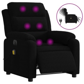 vidaXL Massagesessel Elektrisch Schwarz Samt