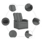 vidaXL Relaxsessel Elektrisch Dunkelgrau Stoff vidaXL Relaxsessel Elektrisch Dunkelgrau Stoff