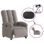 vidaXL Relaxsessel Elektrisch Taupe Stoff vidaXL Relaxsessel Elektrisch Taupe Stoff