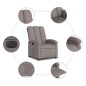vidaXL Relaxsessel Elektrisch Taupe Stoff vidaXL Relaxsessel Elektrisch Taupe Stoff