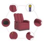 vidaXL Massagesessel Elektrisch Weinrot Stoff vidaXL Massagesessel Elektrisch Weinrot Stoff