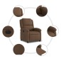 vidaXL Relaxsessel Elektrisch Braun Stoff vidaXL Relaxsessel Elektrisch Braun Stoff