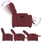 vidaXL Relaxsessel Elektrisch Weinrot Stoff vidaXL Relaxsessel Elektrisch Weinrot Stoff