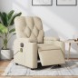vidaXL Massagesessel Elektrisch Creme Stoff vidaXL Massagesessel Elektrisch Creme Stoff