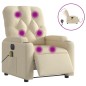 vidaXL Massagesessel Elektrisch Creme Stoff vidaXL Massagesessel Elektrisch Creme Stoff
