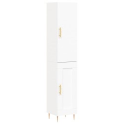 Highboard Weiß 34,5x34x180 cm Holzwerkstoff