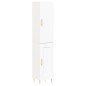 Highboard Weiß 34,5x34x180 cm Holzwerkstoff Highboard Weiß 34,5x34x180 cm Holzwerkstoff