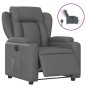 vidaXL Relaxsessel Elektrisch Grau Kunstleder vidaXL Relaxsessel Elektrisch Grau Kunstleder