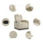 vidaXL Relaxsessel Elektrisch Creme Kunstleder vidaXL Relaxsessel Elektrisch Creme Kunstleder