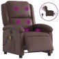 vidaXL Massagesessel Elektrisch Braun Kunstleder vidaXL Massagesessel Elektrisch Braun Kunstleder