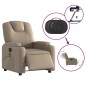 vidaXL Massagesessel Elektrisch Cappuccino-Braun Kunstleder vidaXL Massagesessel Elektrisch Cappuccino-Braun Kunstleder