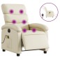 vidaXL Massagesessel Elektrisch Creme Kunstleder vidaXL Massagesessel Elektrisch Creme Kunstleder
