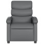 vidaXL Massagesessel Elektrisch Grau Kunstleder vidaXL Massagesessel Elektrisch Grau Kunstleder