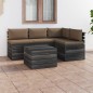 vidaXL 5-tlg. Garten-Sofagarnitur aus Paletten mit Kissen Kiefernholz vidaXL 5-tlg. Garten-Sofagarnitur aus Paletten mit Kissen Kiefernholz