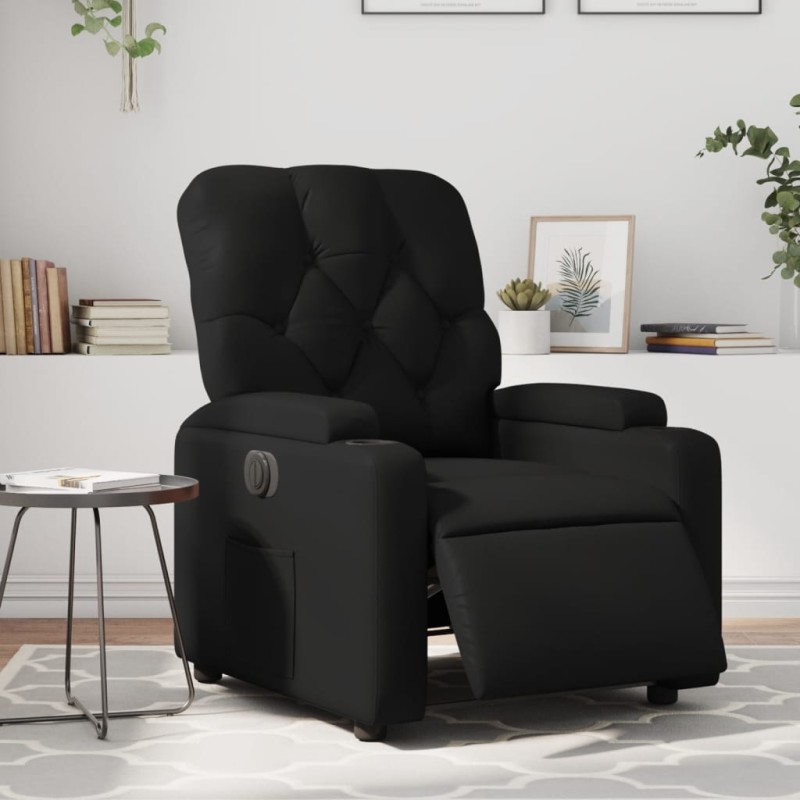 vidaXL Relaxsessel Elektrisch Schwarz Kunstleder vidaXL Relaxsessel Elektrisch Schwarz Kunstleder