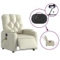 vidaXL Massagesessel Elektrisch Creme Kunstleder vidaXL Massagesessel Elektrisch Creme Kunstleder