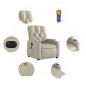 vidaXL Massagesessel Elektrisch Creme Kunstleder vidaXL Massagesessel Elektrisch Creme Kunstleder