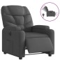 vidaXL Relaxsessel Elektrisch Dunkelgrau Stoff vidaXL Relaxsessel Elektrisch Dunkelgrau Stoff