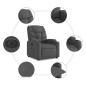 vidaXL Relaxsessel Elektrisch Dunkelgrau Stoff vidaXL Relaxsessel Elektrisch Dunkelgrau Stoff