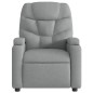 vidaXL Massagesessel Elektrisch Hellgrau Stoff vidaXL Massagesessel Elektrisch Hellgrau Stoff
