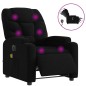vidaXL Massagesessel Elektrisch Schwarz Stoff vidaXL Massagesessel Elektrisch Schwarz Stoff