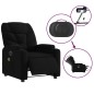 vidaXL Massagesessel Elektrisch Schwarz Stoff vidaXL Massagesessel Elektrisch Schwarz Stoff