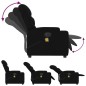 vidaXL Massagesessel Elektrisch Schwarz Stoff vidaXL Massagesessel Elektrisch Schwarz Stoff