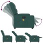 vidaXL Massagesessel Elektrisch Dunkelgrün Stoff vidaXL Massagesessel Elektrisch Dunkelgrün Stoff