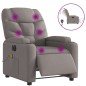 vidaXL Massagesessel Elektrisch Taupe Stoff vidaXL Massagesessel Elektrisch Taupe Stoff